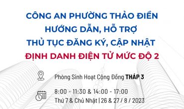 hỗ trợ đăng ký định danh điện tử Cư dân Masteri Thảo Điền