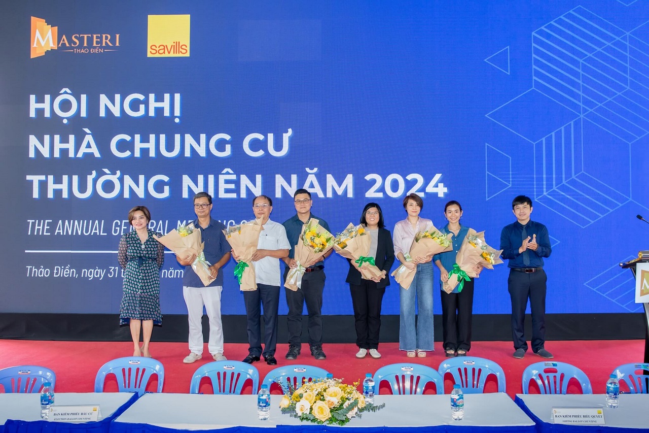 Cư dân trúng cử tại hội nghị nhà chung cư Masteri Thảo Điền 2024